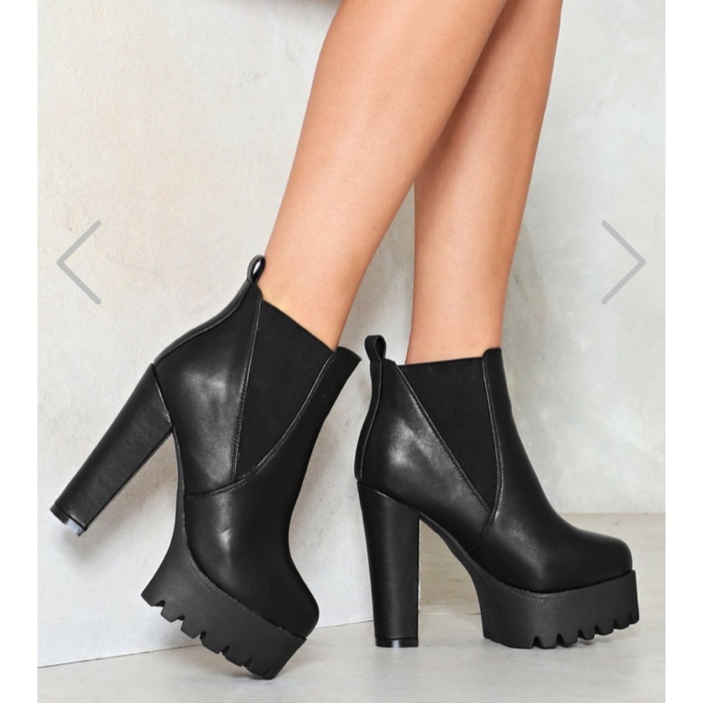 Planet Rock Faux Leather Ankle Boot